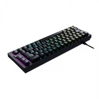 CHERRY K5V2 Compact Teclado Gaming USB QWERTZ German Negro 68 keys RGB LED