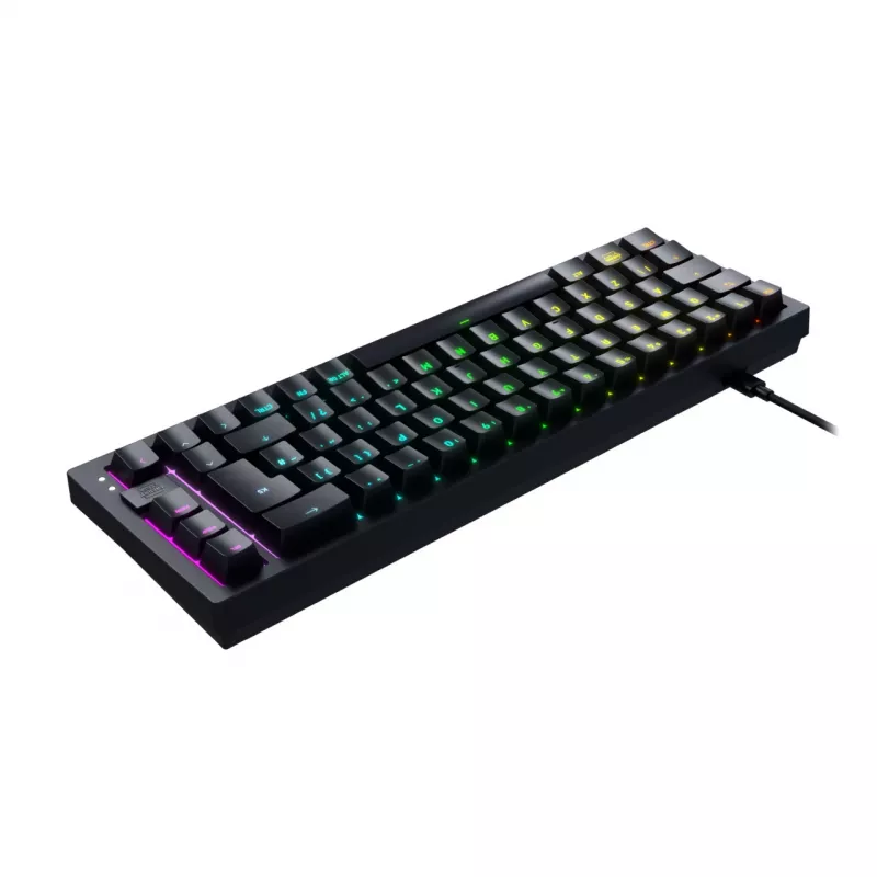 CHERRY K5V2 Compact Teclado Gaming USB QWERTZ German Negro 68 keys RGB LED
