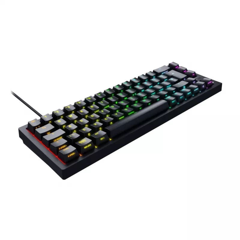 CHERRY K5V2 Compact Teclado Gaming USB QWERTZ German Negro 68 keys RGB LED