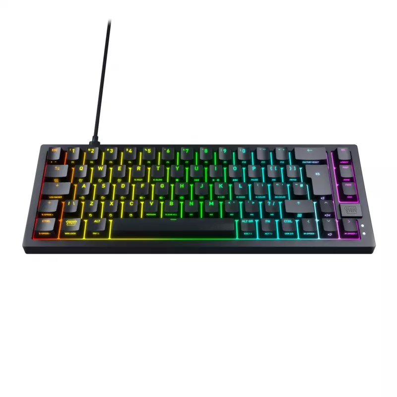 CHERRY K5V2 Compact Teclado Gaming USB QWERTZ German Negro 68 keys RGB LED