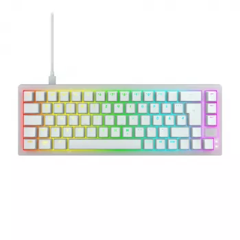 CHERRY K5V2 Teclado compacto Gaming USB QWERTZ Alemán Blanco 68 teclas RGB LED