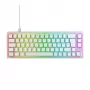 CHERRY XTRFY K5V2 RGB teclado gaming mecánico con cable compacto 65 %, CHERRY MX2A Red, distribución alemana QWERTZ, blanco