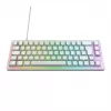 CHERRY XTRFY K5V2 RGB teclado gaming mecánico con cable compacto 65 %, CHERRY MX2A Red, distribución alemana QWERTZ, blanco