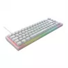 CHERRY XTRFY K5V2 RGB teclado gaming mecánico con cable compacto 65 %, CHERRY MX2A Red, distribución alemana QWERTZ, blanco