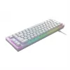 CHERRY XTRFY K5V2 RGB teclado gaming mecánico con cable compacto 65 %, CHERRY MX2A Red, distribución alemana QWERTZ, blanco