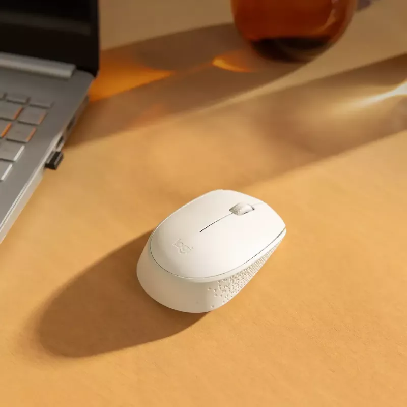 LOGITECH M171 Wireless ratón Off White Emea