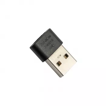 Adaptador USB-C Jabra 14208-38 Conector hembra USB-C a conector macho USB-A Negro