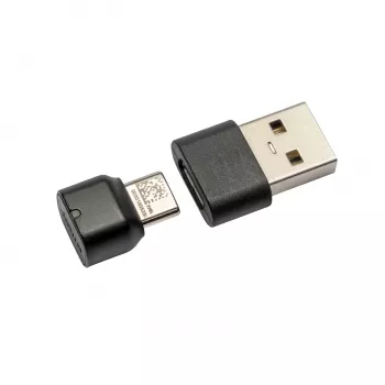 Adaptador USB-C Jabra 14208-38 Conector hembra USB-C a conector macho USB-A Negro