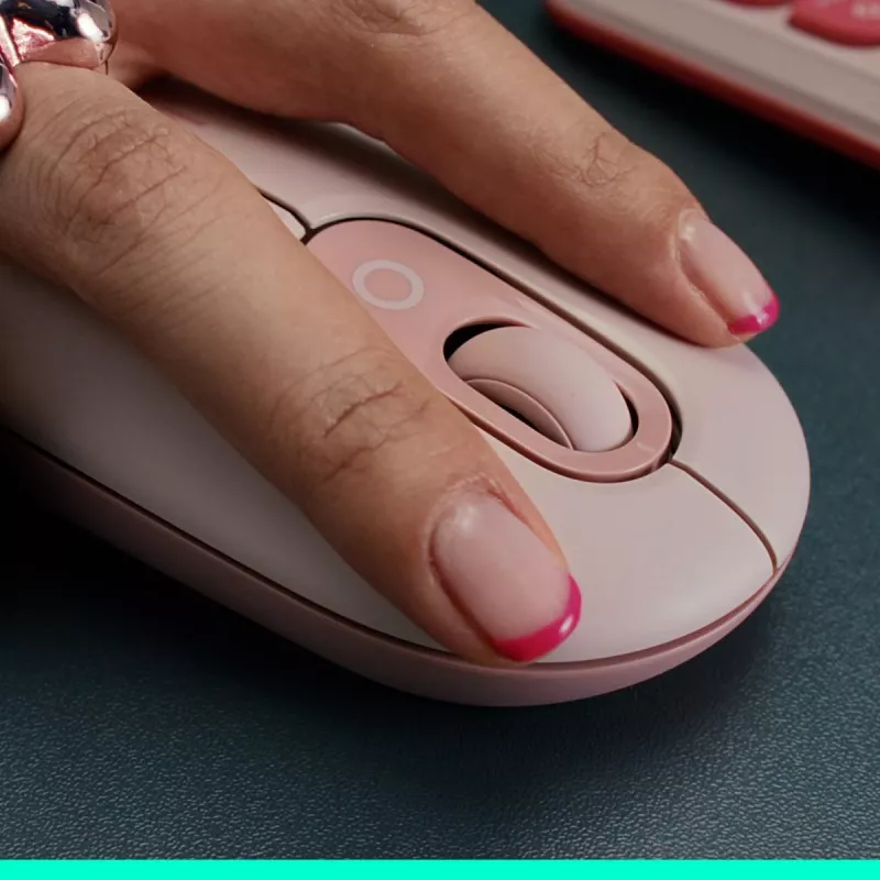 LOGITECH Pop Ratón - Emoji personalizables - Inalámbrico - Grafito