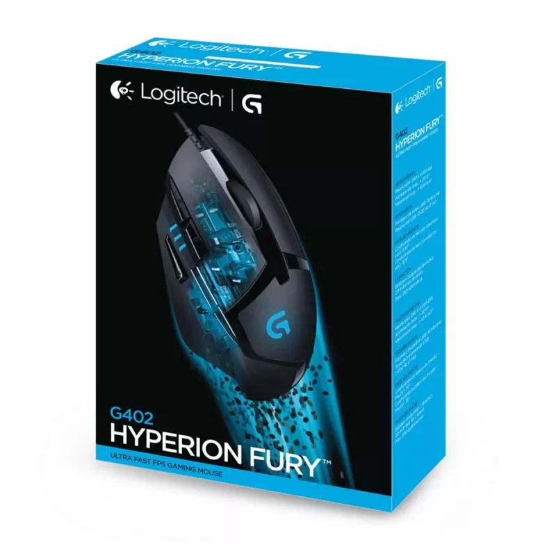 LOGITECH G402 FPS Ratón gaming USB Hyperion Fury - EWR2