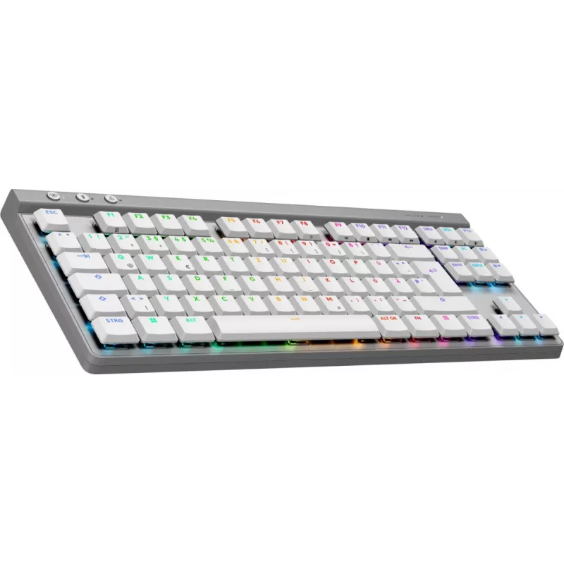 Teclado gaming inalámbrico Logitech G515 LIGHTSPEED TKL, QWERTZ alemán, blanco