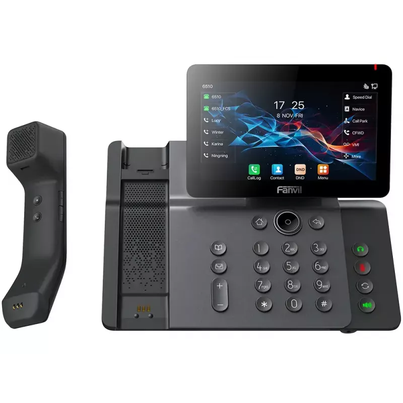 Fanvil V66 Pro teléfono IP, SIP, PoE, Gigabit, USB, Bluetooth, Wi-Fi, microteléfono Bluetooth