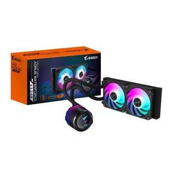 Refrigeración líquida todo en uno GIGABYTE AORUS WATERFORCE X II 240 ventiladores ARGB 2x120mm