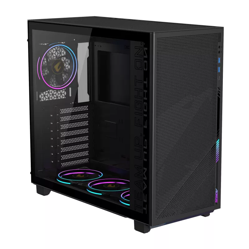 Caja de PC GIGABYTE C400 Midi Tower negra