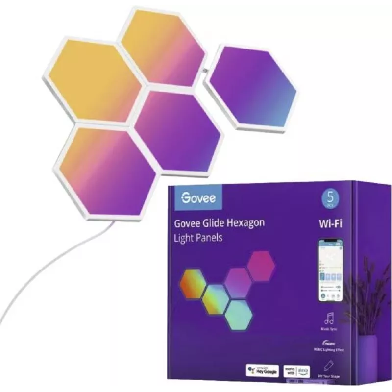 Govee Glide Hexa B6061 paneles de luz LED, 5 uds.