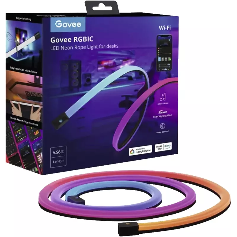 Tira de luz inteligente Govee H61C2 — tira LED multicolor, 36 W, 2,0 m