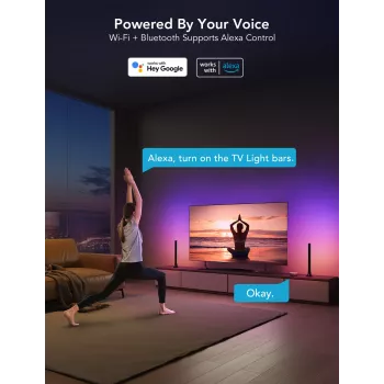 Govee H6046 barras de luz para TV | iluminación LED | RGBIC, Wi-Fi 2.4GHz, Bluetooth