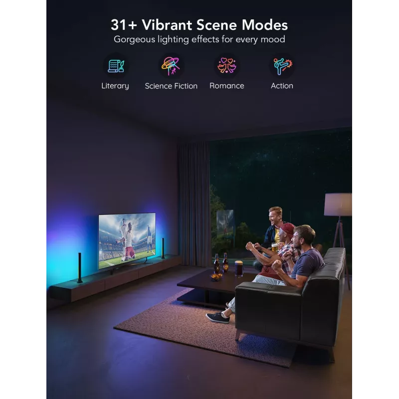 Govee H6046 barras de luz para TV | iluminación LED | RGBIC, Wi-Fi 2.4GHz, Bluetooth
