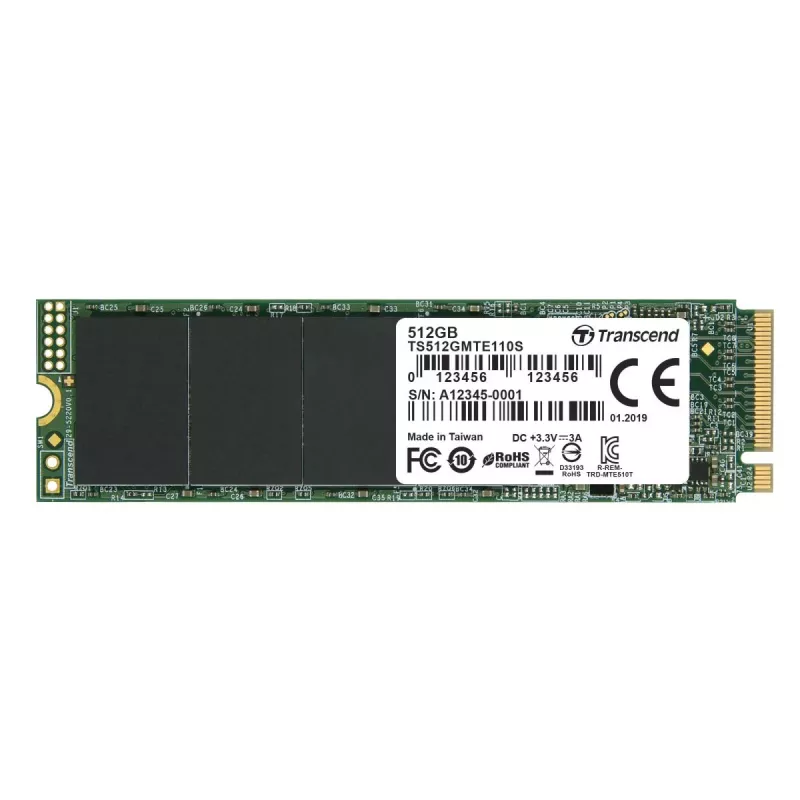 SSD TRANSCEND 110s 512GB M.2 2280 NVMe PCI-E GEN3 x4