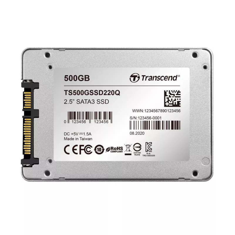 SSD TRANSCEND SSD220q 500GB SATA III 6 Gb/s QLC NAND Flash