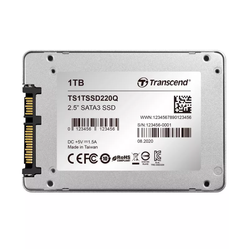SSD TRANSCEND SSD220q 1TB SATA III 6 Gb/s QLC NAND Flash