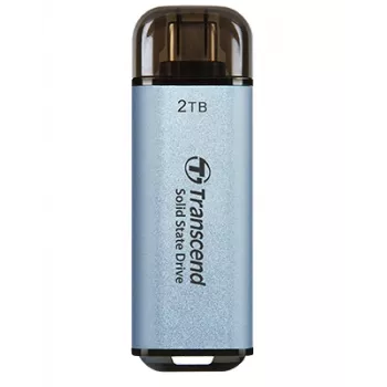TRANSCEND Esd300c - 2TB SSD portátil - USB Type-C - 3D NAND Flash - Azul cielo