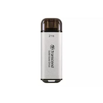 TRANSCEND Esd300s - 2TB SSD portátil - USB Type-C - 3D NAND Flash - Plata