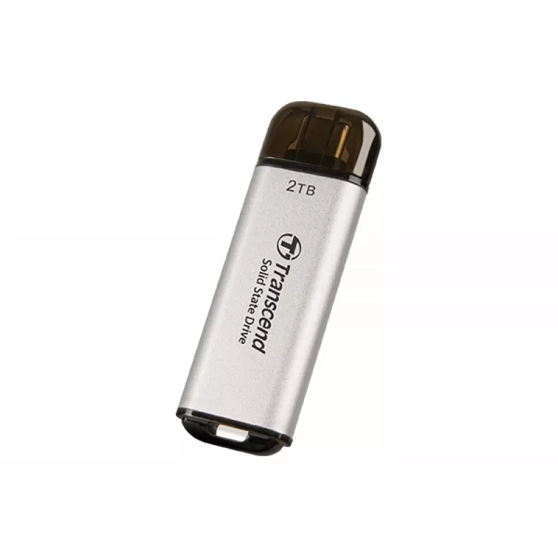 TRANSCEND Esd300s - 2TB SSD portátil - USB Type-C - 3D NAND Flash - Plata