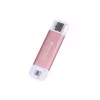 TRANSCEND Esd310p - 2TB SSD portátil - USB Type-A / USB Type-C - Rosa