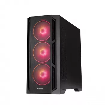 Caja de PC Chieftec GA-01B-L-OP APEX LUMO semitorre negra