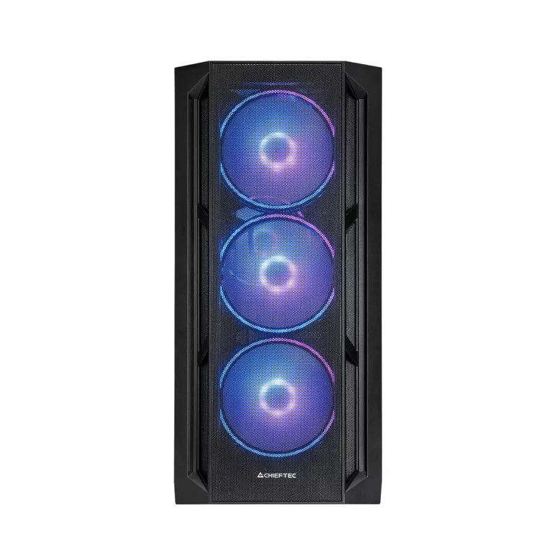 Caja de PC Chieftec GA-01B-L-OP APEX LUMO semitorre negra