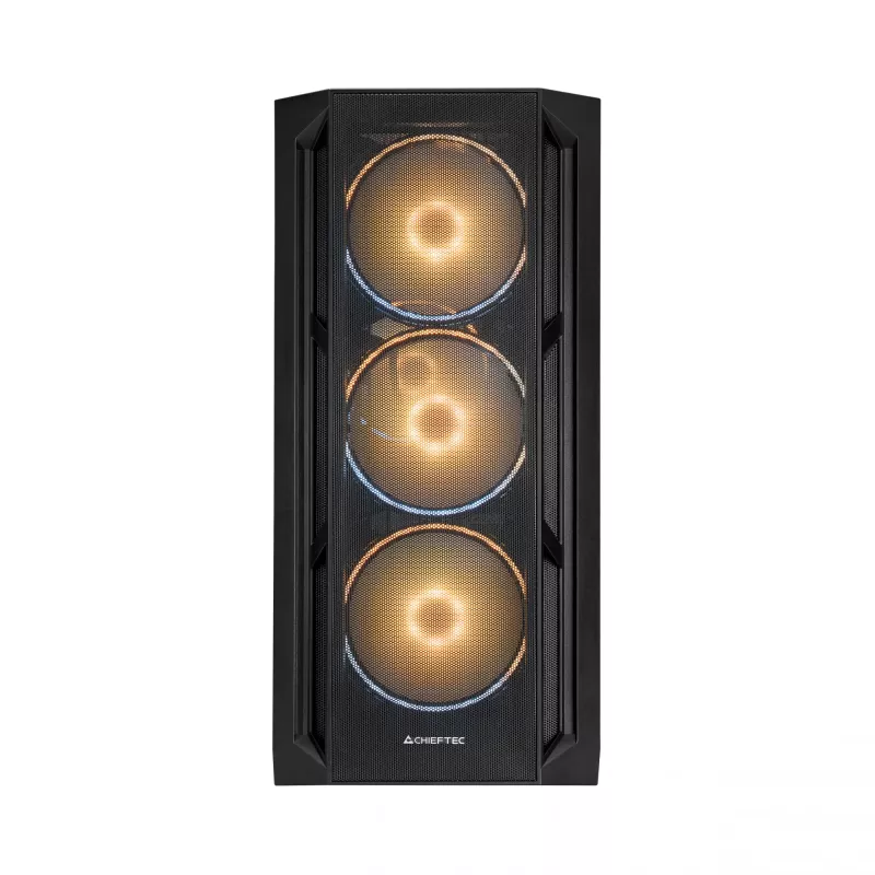 Caja de PC Chieftec GA-01B-L-OP APEX LUMO semitorre negra
