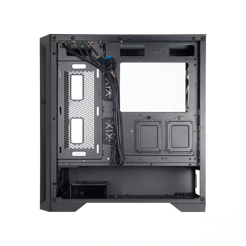 Caja de PC Chieftec GA-01B-L-OP APEX LUMO semitorre negra