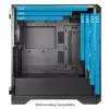 Caja de PC Chieftec GA-01B-L-OP APEX LUMO semitorre negra