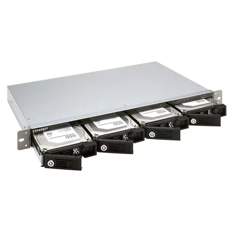 QNAP 4 bahías 1U rackmount de profundidad reducida 12, 3,5