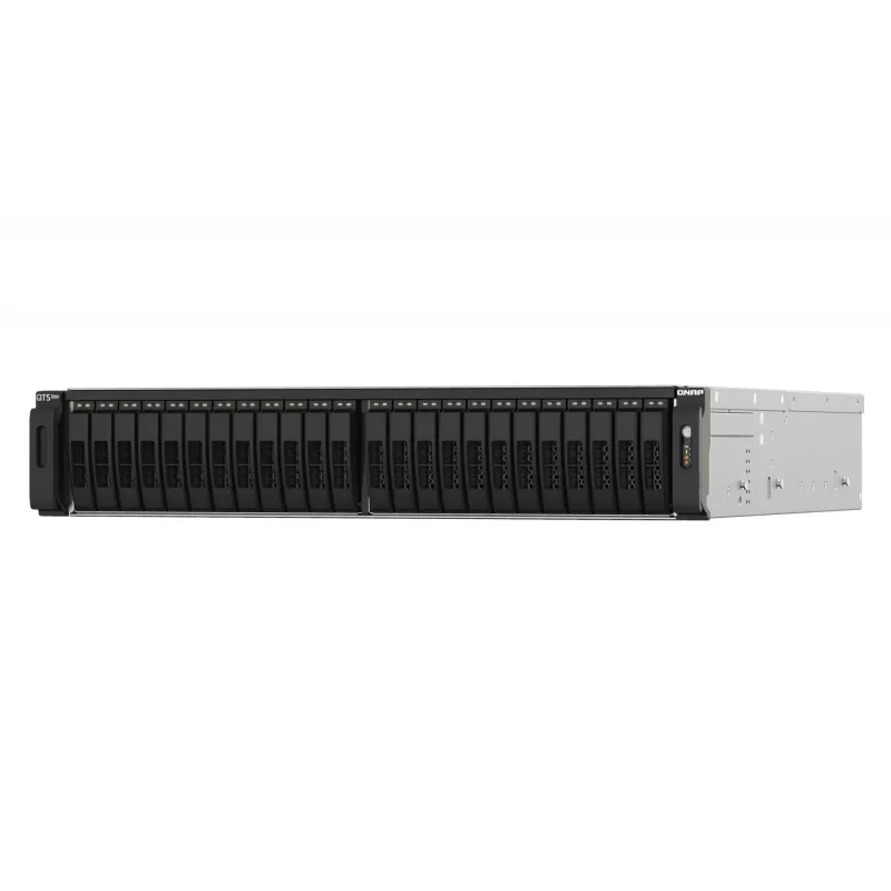 QNAP TS-h2490FU NAS rack (2U) EPYC 7302P 128 GB DDR4 0 TB QuTS hero Black, gris