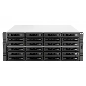 QNAP TS-H3087XU-RP NAS rack (4U) Intel Xeon E E-2378 64 GB DDR4 0 TB QuTS hero Black, blanco