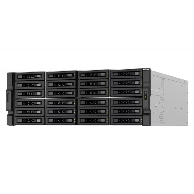 QNAP TS-H3087XU-RP NAS rack (4U) Intel Xeon E E-2378 64 GB DDR4 0 TB QuTS hero Black, blanco