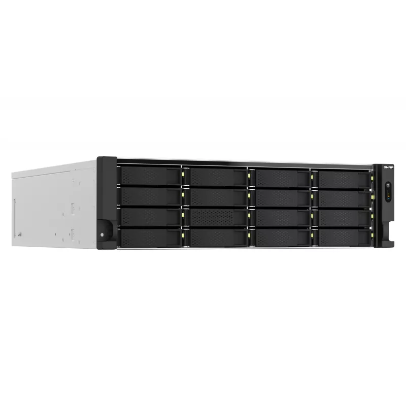 QNAP TS-H2287XU-RP NAS rack (3U) Intel Xeon E E-2378 64 GB DDR4 0 TB QuTS hero Black, blanco