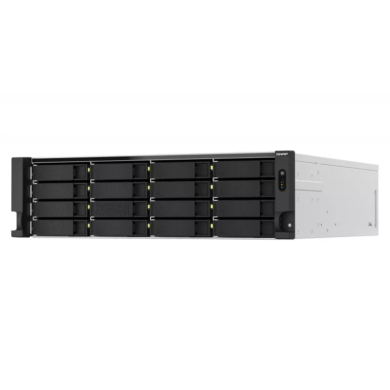 QNAP TS-H2287XU-RP NAS rack (3U) Intel Xeon E E-2378 64 GB DDR4 0 TB QuTS hero Black, blanco