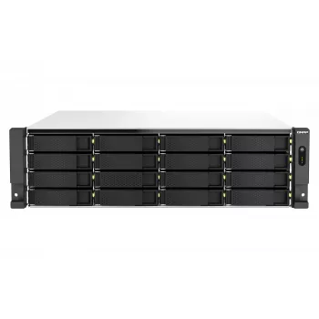 QNAP TS-h2287XU-RP NAS rack (3U) Intel Xeon E E-2336 32 GB DDR4 0 TB QuTS hero Black, blanco