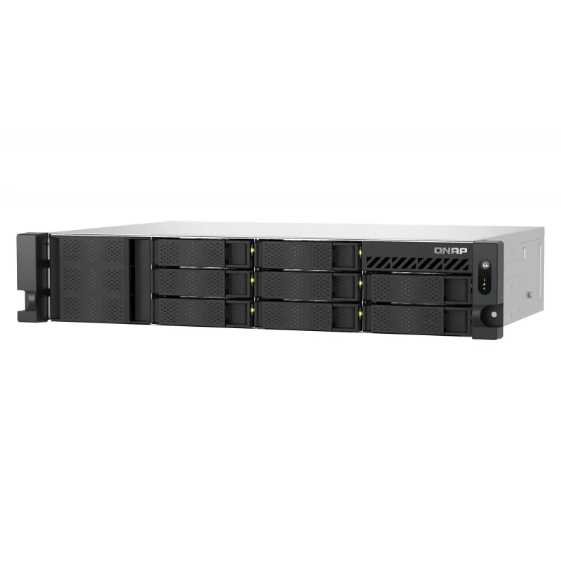 QNAP TS-855EU-8G servidor NAS/almacenamiento rack (2U) Intel Atom® C5125 8 GB DDR4 0 TB QuTS hero Black