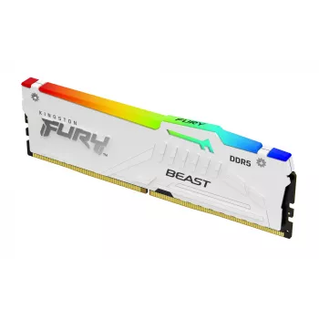 Kingston Technology FURY Beast 64GB 6000MT/s DDR5 CL30 DIMM (kit de 2) blanco RGB EXPO