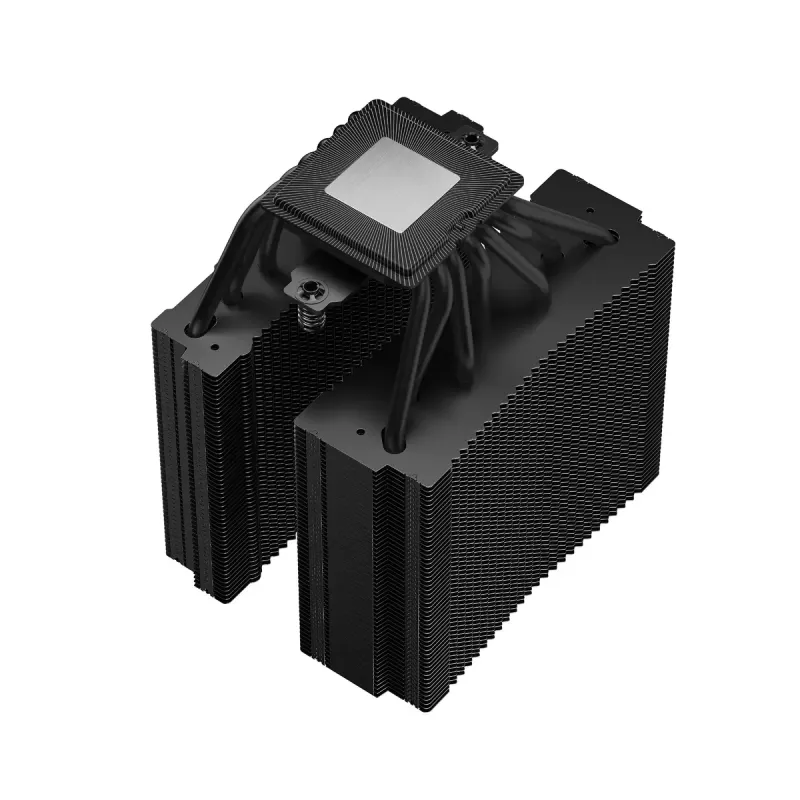Disipador de aire DeepCool ASSASSIN IV VC VISION — doble ventilador 120/140 mm, 300 W TDP, 7 heatpipes, compatible con LGA115x/LGA1200/LGA1700/LGA20xx, negro