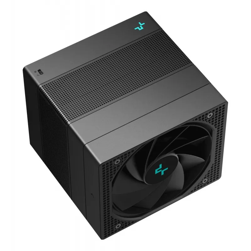 Disipador de aire DeepCool ASSASSIN IV 14 cm negro — presión de aire máx. 2,44 mmH2O, ventilador FDB de 14 cm, 1700 rpm, 79,1 cfm, 7 heatpipes