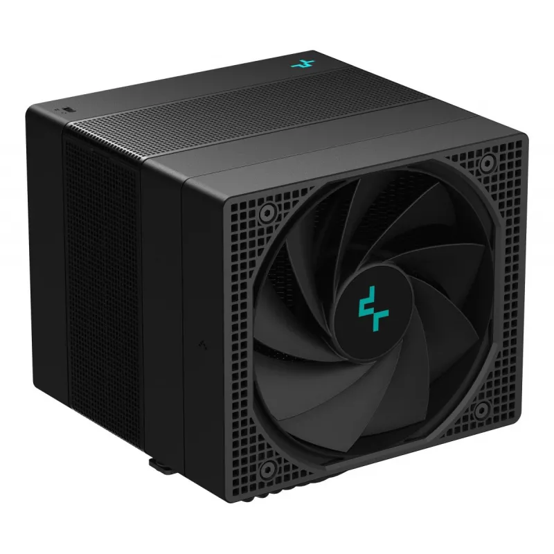Disipador de aire DeepCool ASSASSIN IV 14 cm negro — presión de aire máx. 2,44 mmH2O, ventilador FDB de 14 cm, 1700 rpm, 79,1 cfm, 7 heatpipes