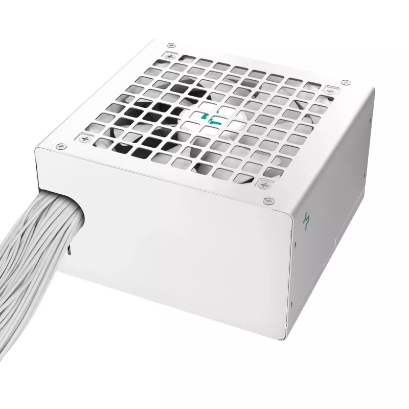 Fuente de alimentación DeepCool PL750D WH — 750 W, ATX 20+4 pines, 80 PLUS Bronze, ventilador de 120 mm, blanco