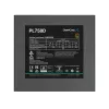 Fuente de alimentación DeepCool PL750D 750 W ATX 3.0 80 PLUS Bronze, ventilador de 120 mm, 20+4 pines, negro