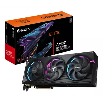 Tarjeta gráfica GIGABYTE Radeon RX 9070 XT 16 GB GDDR6, PCIe 5.0, 256 bits, 339×136×59 mm