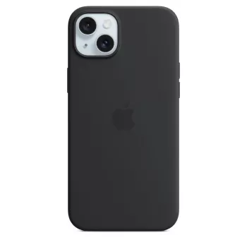 Funda Apple iPhone 15 Plus Silicone Case con MagSafe negro